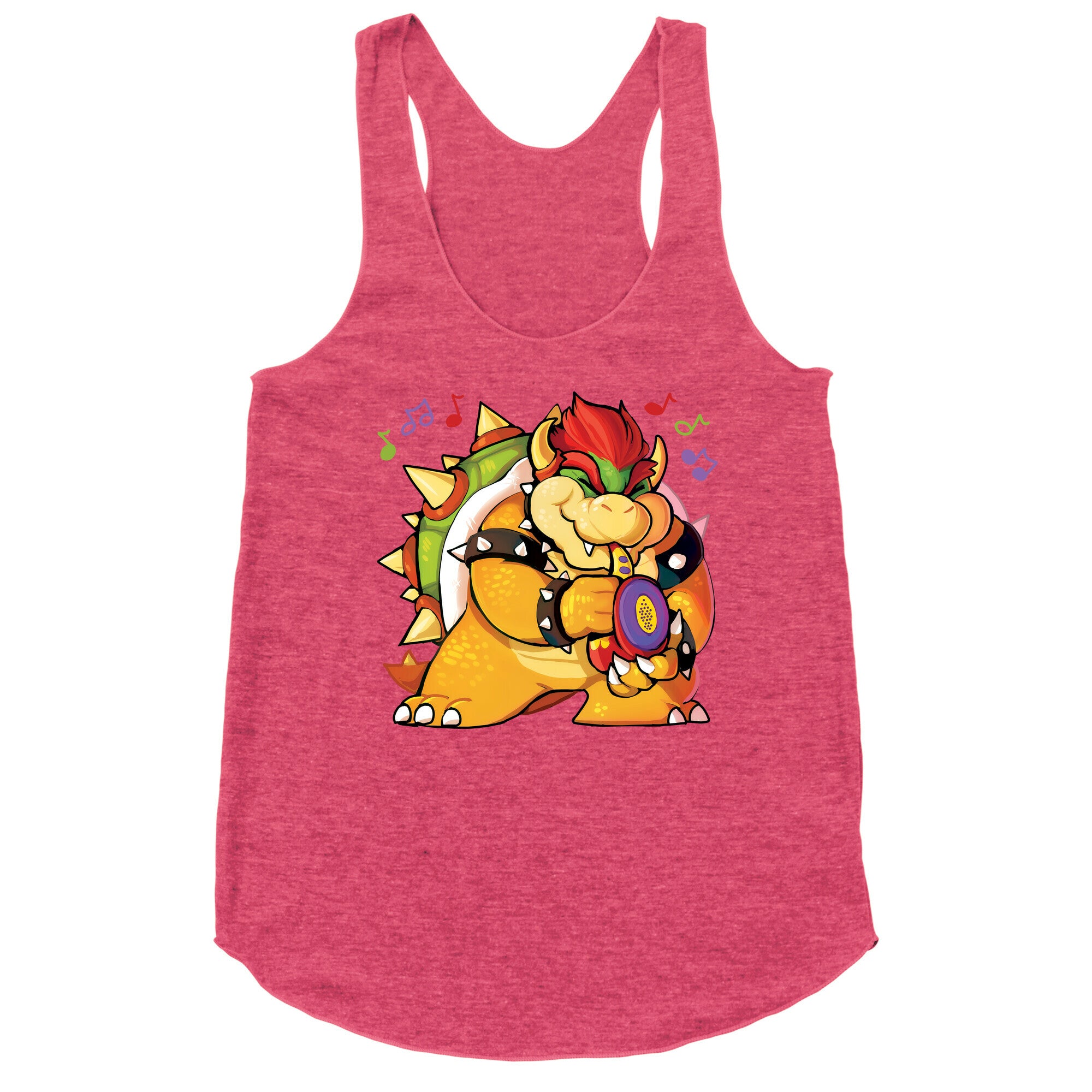 Sax-a-boom bowser Racerback Tank